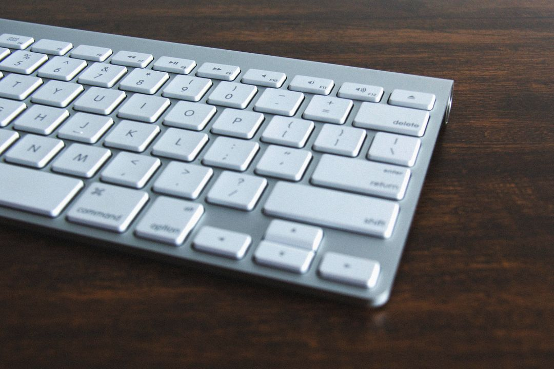 Image of a white keyboard - 25 useful social media marketing ideas for boosting engagement - Image